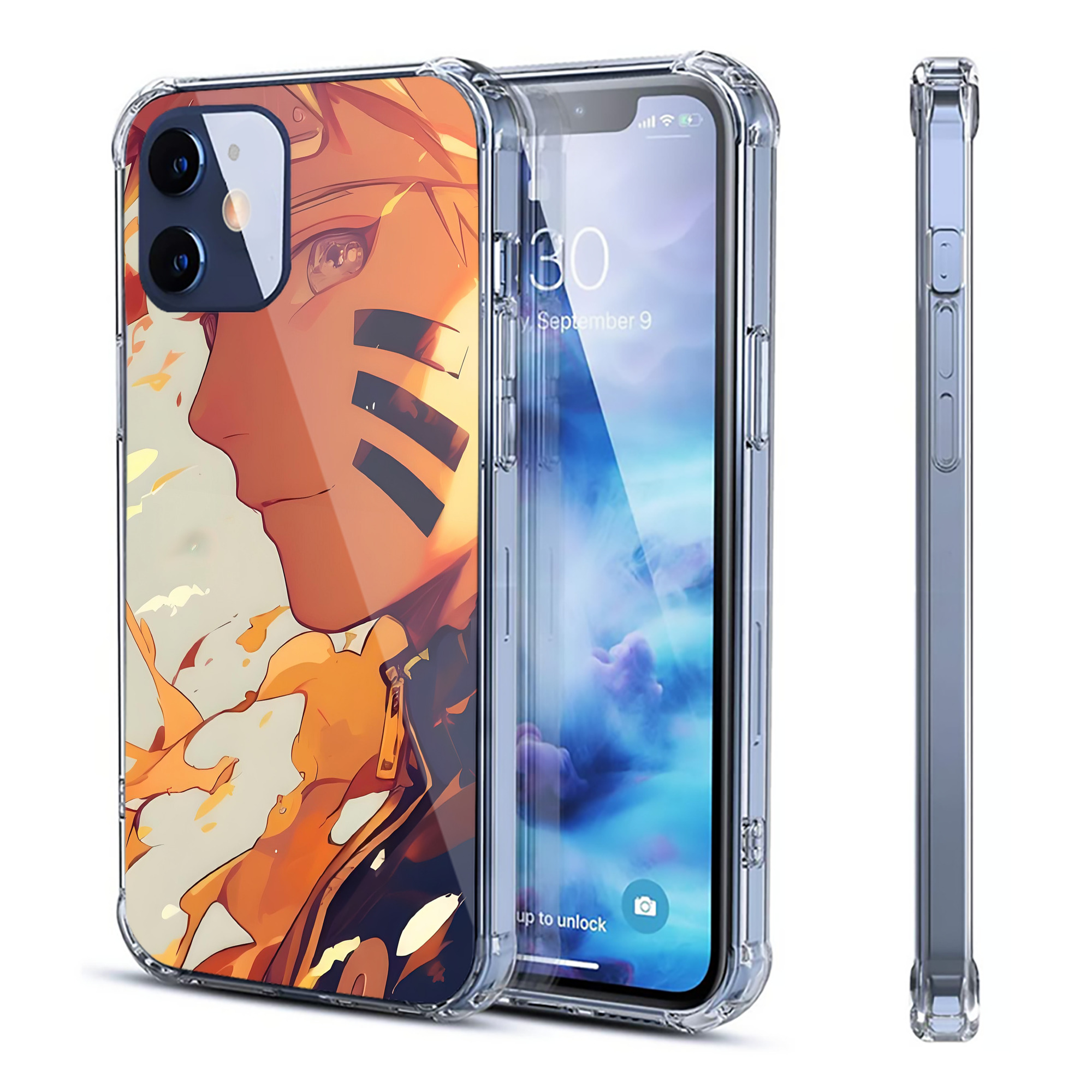 （画像用） NARUTO -ナルト- NARUTO -ナルト- 疾風伝 【iPhone 12シリーズ対応】透明スマホケース（クリアソフトケース）
